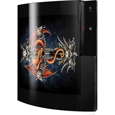 Gothic Dragon & Skull Cross by Sarah Richter Playstation 3 & PS3 Skin